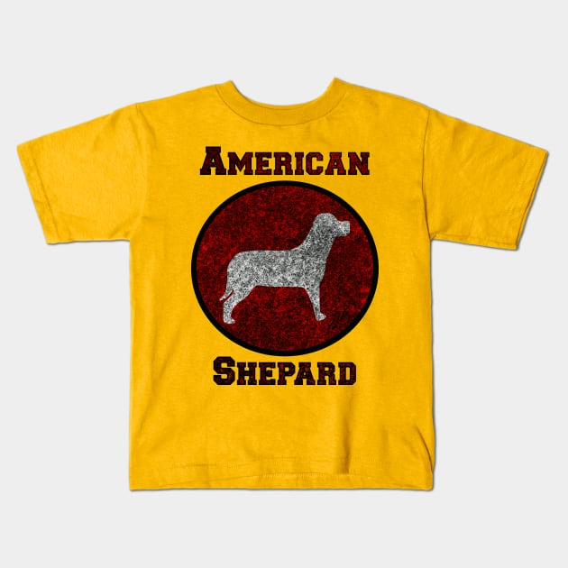 American shepard Kids T-Shirt by Jakavonis